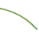 Alpha Wire Green/Yellow 0.52 mm² Hook Up Wire, 20 AWG, 10/0.25 mm, 30m, PVC Insulation