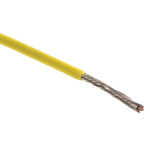 Alpha Wire Yellow 0.23 mm² Hook Up Wire, 24 AWG, 7/0.20 mm, 305m, PVC Insulation