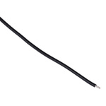 Alpha Wire Premium Series Black 0.33 mm² Hook Up Wire, 22 AWG, 7/0.25 mm, 30m, SR-PVC Insulation