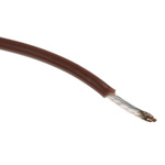Alpha Wire Premium Series Brown 0.62 mm² Hook Up Wire, 20 AWG, 19/0.20 mm, 30m, PTFE Insulation