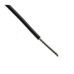 TE Connectivity FlexLite Series Black 1.5 mm² Equipment Wire, 16 AWG, 19/0.32 mm, 100m, Polyolefin Insulation