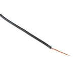 Hew Heinz Eilentropp SIFF Series Black 0.26 mm² Hook Up Wire, 23 AWG, 130/0.05 mm, 20m, Silicone Insulation