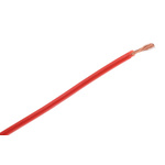 Hew Heinz Eilentropp Red 0.26 mm² Hook Up Wire, 23 AWG, 130/0.05 mm, 5m, Silicone Insulation