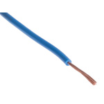 Staubli Blue 0.1 mm² Equipment Wire, 27 AWG, 26/0.07 mm, 100m, PVC Insulation