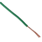 Staubli Green 0.1 mm² Equipment Wire, 27 AWG, 26/0.07 mm, 100m, PVC Insulation