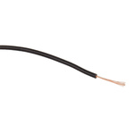 Staubli Black 0.15 mm² Hook Up Wire, 26 AWG, 39/0.07 mm, 100m, PVC Insulation