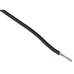 Staubli Black 0.25 mm² Hook Up Wire, 23 AWG, 66/0.07 mm, 100m, PVC Insulation