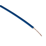 Staubli Blue 0.25 mm² Hook Up Wire, 23 AWG, 66/0.07 mm, 100m, PVC Insulation