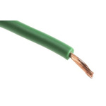 Staubli Green 0.25 mm² Hook Up Wire, 23 AWG, 65/0.07 mm, 100m, PVC Insulation