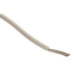 Alpha Wire EcoWire Series White 0.33 mm² Hook Up Wire, 22 AWG, 7/0.25 mm, 305m, MPPE Insulation