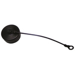 Amphenol, 3 TV MIL-DTL-38999 Female Dust Cap, Shell Size 13, with Black Zinc Nickle Finish