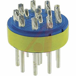 Male Connector Insert size 28 14 Way for use with 97 Series Standard Cylindrical Connectors