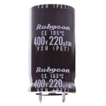 Rubycon 1800μF Electrolytic Capacitor 250V dc, Through Hole - 250VXH1800MEFCSN35X50