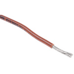 Alpha Wire Brown 1.3 mm² Hook Up Wire, 16 AWG, 26/0.25 mm, 30m, PVC Insulation