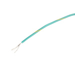 Alpha Wire Green/Yellow 0.23 mm² Hook Up Wire, 24 AWG, 7/0.20 mm, 30m, PVC Insulation