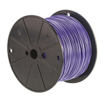Alpha Wire Purple 0.81 mm² Hook Up Wire, 18 AWG, 16/0.25 mm, 305m, PVC Insulation