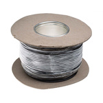 Hew Heinz Eilentropp SIFF Series Black 1.1 mm² Hook Up Wire, 17 AWG, 516/0.05 mm, 100m, Silicone Insulation