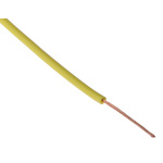 Staubli Yellow 0.5 mm² Equipment Wire, 20 AWG, 129/0.07 mm, 100m, PVC Insulation