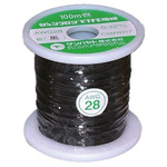 Sunhayato JUNFLON Series Black 0.08 mm² Hook Up Wire, 28 AWG, 100m, ETFE Insulation