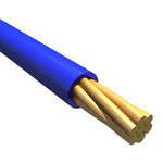 Alpha Wire EcoWire Series Blue 0.08 mm² Hook Up Wire, 28 AWG, 7/0.12 mm, 30m, MPPE Insulation