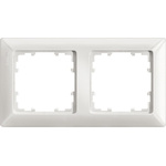 Siemens White 2 Gang Cover Plate Thermoplastic Mounting Frame