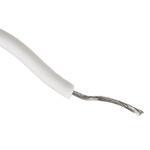 Alpha Wire White 0.75 mm² Hook Up Wire, 18 AWG, 16/0.25 mm, 30m, Silicone Rubber Insulation