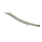 Alpha Wire EcoWire Series White 0.52 mm² Hook Up Wire, 20 AWG, 10/0.25 mm, 305m, MPPE Insulation