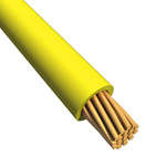 Alpha Wire EcoWire Series Yellow 0.75 mm² Hook Up Wire, 18 AWG, 16/0.25 mm, 305m, MPPE Insulation