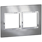 Legrand Stainless Steel 2 Gang Cover for Support Frame Metal Cover Plate