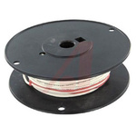 Alpha Wire 392040 Series White 0.52 mm² Hook Up Wire, 20 AWG, 10/0.25 mm, 30.5m, Silicone Insulation