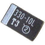 293D105X9016A2TE3 | Vishay 1μF MnO2 Tantalum Capacitor 16V dc, 293D Series