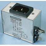 Schaffner 16A, 250 V ac Male Panel Mount IEC Filter FN9246-16-06, Faston