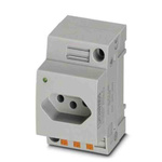 0804148 | Phoenix Contact Mains Sockets, 10A, DIN Rail, 250 V