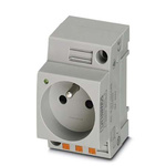 0804022 | Phoenix Contact French Mains Sockets, 16A, DIN Rail Mount, 250 V