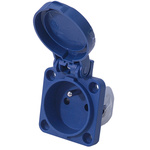 RS PRO IP54 Blue 2P+E Industrial Power Socket, Rated At 16A, 230 V