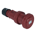RS PRO IP67 Red Cable Mount 3P+E Industrial Power Socket, Rated At 63A, 380 → 415 V