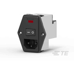TE Connectivity 10A, 115 V ac, 230 V ac Male Flange Mount IEC Inlet Filter 2 Pole PE0SXDHXB