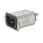 Schurter 2A, 250 V ac Male Screw IEC Inlet Filter 5120.1301.1, Quick Connect None Fuse