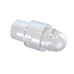 1265.1002 MENTOR, Rear Panel Mount LED Light Pipe, Clear Dome Lens