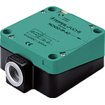 Pepperl + Fuchs Inductive Block-Style Proximity Sensor, 40 mm Detection, PNP Output, 10 → 60 V, IP68