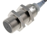Omron Barrel-Style Inductive Proximity Sensor, M18 x 1, 8 mm Detection, PNP Output, 12 → 24 V, IP67