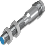 Festo SIEN Series Inductive Barrel-Style Proximity Sensor, M5 x 0.5, 0.8 mm Detection, NPN Output, 10 → 30 V dc,