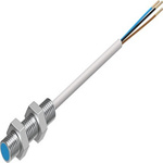 Festo SIEN Series Inductive Barrel-Style Proximity Sensor, M8 x 1, 1.5 mm Detection, NPN Output, 10 → 30 V dc,