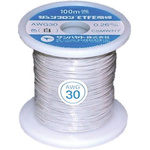 Sunhayato JUNFLON Series White 0.05 mm² Hook Up Wire, 30 AWG, 100m, ETFE Insulation
