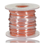Alpha Wire 1551 Series Orange 0.33 mm² Hook Up Wire, 22 AWG, 7/0.25 mm, 30m, PVC Insulation