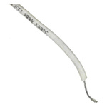Alpha Wire 392250 Series White 0.33 mm² Hook Up Wire, 22 AWG, 7/0.25 mm, 30.5m, Silicone Insulation