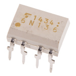 Toshiba, 6N136(F) DC Input Transistor Output Optocoupler, Through Hole, 8-Pin DIP