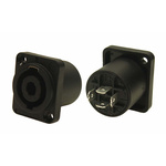 RS PRO Panel Mount Speaker Terminal Socket, 4 Way, 20A, Push In Termination