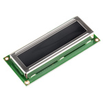 Displaytech 162D-CC-BC-3LP Alphanumeric LCD Display, White on Black, 2 Rows by 16 Characters, Transflective