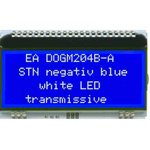 Display Visions EA DOGM204B-A EA DOG LCD Display, Blue on Blue